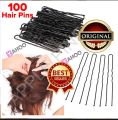 Hairpins 100 pcs Hair Wavy U shaped Bobby Pin Barrette Salon Grip Clip Hair Pins U Shape Pin Black Metal Clips Health Hair Care Styling Tools Screw Barrette Hairdresser Head Clip Metal. 