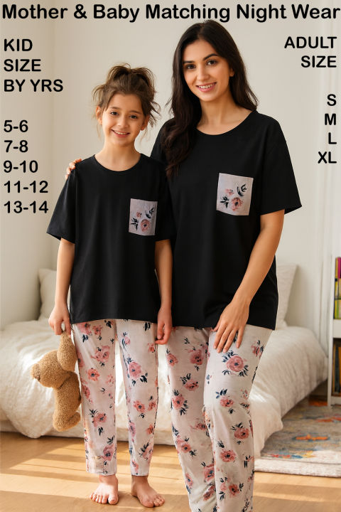 Flower%20Printed%20Pocket%20Style%20PJ%20Set%20Soft%20cotton%20Night%20Wear%20(Women%20size%20S%20to%20XL)%20&%20(Kids%20Size%207%20to%2014)%20Night%20suit%20for%20girls,%20women%20&%20kids,%20Sleeping%20Dress%20Girls%20Sleepwear%20Lounge%20wear%20Sleeping%20Suit%20lingerie%20T%20shirt%20and%20Pajama,%20Night%20Dress%20for%20girls%20and%20women%20-%20Image%207