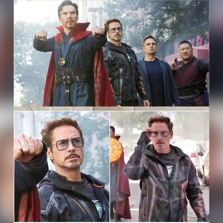 Iron Man Glasses Tony Stark Sunglasses Peter Parker Edith Glasses With Leatherite Cover Box