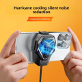 S-72 Portable Mobile Phone Cooling Fan with LED Light – Quiet Radiator Heat Diffuser for Gaming. 