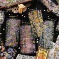 Sweet Journal 3 Sheets Dazzling Flowers Series PET Stickers Album Diary Journal Decorative Crafts Scrapbooking DIY Sticker. 