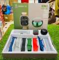 Ultra 7 in 1 Strap Smartwatch 49mm | Series 8 Ultra Smart Watch 49mm with 7 pair Stras | Bluetooth Calling | Sports Mood. 