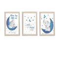 16x24" 3 Pc kids Room Frame set, Baby Nursery, Newborn Room Decor Picture Frames. 