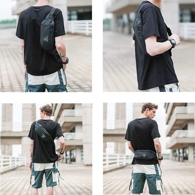 Waterproof Waist Bag Fanny Pack for Men Women Belt Bag Chest Sling Bag with Adjustable Strap, Premium Quality Waist Bag for Sport Gym Workout Travel And Work Commuting