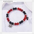 ShopSphere 2Pcs/Set Gwen and Miles |Spider man and Spider girl | Me and Who Couple Magnetic Halloween Spider Heart Matching Chain Bracelets Couple. 