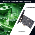PCI-E to USB 3.0 PCI Express Card Incl.1 USB C and 2 USB A Ports, M.2 NVME to PCIe 3.0 Adapter Card with Bracket. 