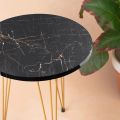 MDF Wood Round Nesting Table With Metal Stand Set of 3 Round table Table Decoration coffee table round coffee table dining table. 
