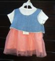 Kids Girls Frock with Jeans Jacket for Baby Girl ( 1 Set ). 