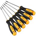 1Set Cr-V Torx Screwdriver Set with Hole Magnetic T5-T10 Screw Driver Set Kit for Telephone Repair Hand Tool Set. 