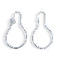 Pack of 12 Heavy Duty Hanging Shower Curtain Hooks. 
