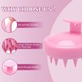 Shampoo Massager Brush Scalp Hair Scrubber with Hair Dye Applicator Brush Bottles Dyeing Shampoo Bottle Oil Comb Hair Dye Bottle Applicator Hair Coloring Styling Tool. 