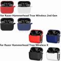 Case Compatible for Razer-Hammerhead True Wireless X/2nd Gen Earphone Bluetooth Headset Silicone Impact-resistant Cover Case. 