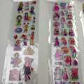 4 Sheets Girls 3D Disney Girls Raised Relief stickers Scrapbooking. 