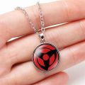 Anime Sharingan Eye Necklaces Uchiha Kakashi Mangekyou Pendant Necklace Goth New Fashion Chokers For Fans Women Men Gift. 