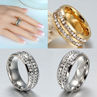 Health Care Weight Loss Fat Burning Slimming Rhinestone Magnetic Ring Jewelry. 