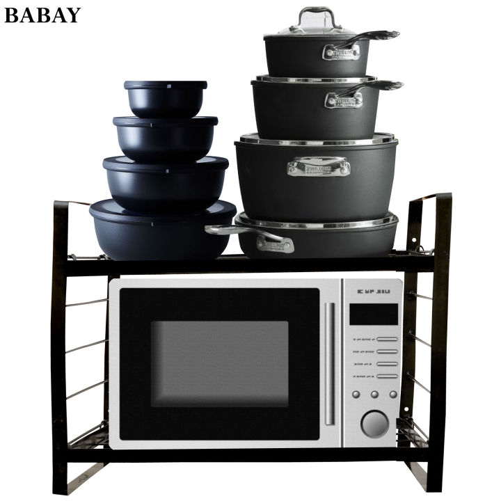 Wall Mounted Multipurpose Kitchen Accessories Organizer Mug, Cups , Spoons, Microwave Oven Stand ,Dish Drying Rack, Cookware Cooking Pot Stand