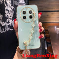Casing realme 12 Pro 5G realme 12 5G 2024 realme 12 plus back cover phone case softcase electroplated silicone shockproof cover new design Clover bracelet for girl ddsyc02. 