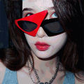 European and American Hip-hop Style Bar Green Red Triangle Glasses Fancy Party Punk Funny Decorative Festival Sunglasses. 
