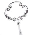 1set 2 3 Tier Cake Plate Stand avy Metal Center Handle Fitting Hardware Rod Shape:Ornate Victoriana Color:Silver  Amount:1 Sets. 