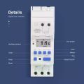 Digital Timer Switch Din rail DB board digital Weekly Timer 7 days Monthly Yearly Programmable Timer 30A 220V AC Multifunction Time Relay. 