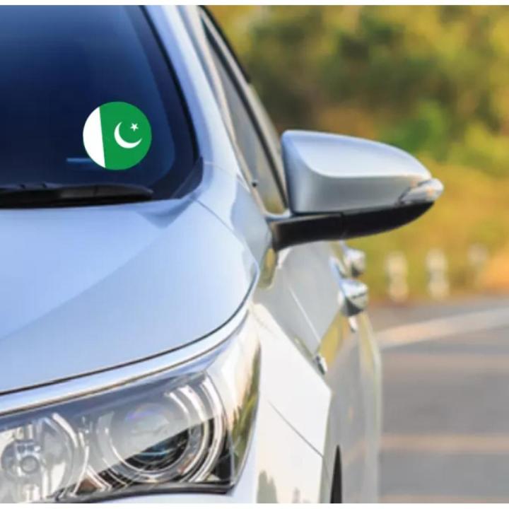 Pakistan flag sticker for car windscreen (4x4 inch)