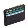 Mini slim card holder leather wallet for men. 