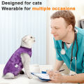 LP Cat Surgery Recovery Suit For Abdominal Wounds Skin Diseases, Anti Licking Cat Spay Neutering Recovery Suit For Cats Dogs. 