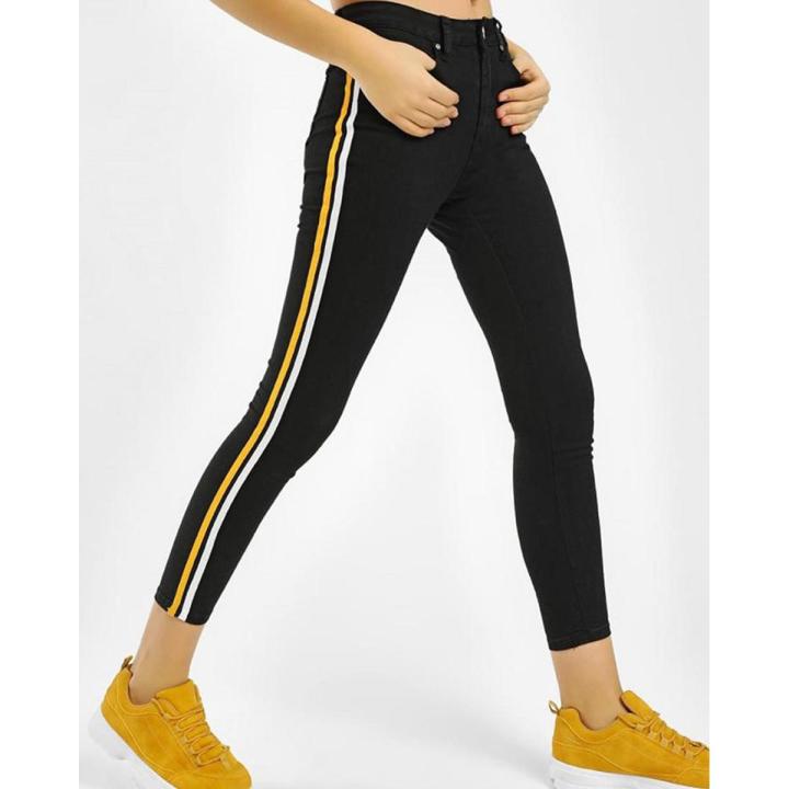 BLACK%20WHITE%20&%20YELLOW%20STRIPES%20ANKLE%20LENGTH%20JEANS%20FOR%20HER%20-%20Image%202