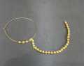 Nose Ring Nath Chain Bridal Jewelry Nathni Nose Pins Studs Pakistani Red Golden Maroon Customized Designer Large Nosering Piercing Jewelry. 