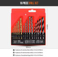 16PCS Multifunctional Woodworking Drill Bit Set Electric Hole Tool Kit 2-10mm Drill Bits Combination Set HSS Titanium Twist Drills to Metal + Wood Drills + HSS Rock Concrete Drill Set Masonry Twist Wood Drill Bit Set Concrete Brick Drywall drill barma. 