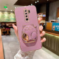 AnDyH For Xiaomi Redmi A1 9 9A 9T 10C Case,Premium Fashion Slim 3D Cute Fortune Cat Stretch Stand Design Solid Color. 