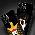 Saddam Hussein Iraq Flag For iPhone 11 12 13 15 14 Pro Max Phone Case X XR XS 7 8 Plus SE 2020 Black Soft Silicone Cover Funda. 