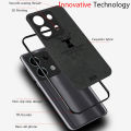 Biruiqu For Xiaomi Redmi Note 13 Pro Hybrid Soft TPU Deer Pattern Leather Shockproof Case Cover. 