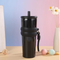 Imported 710ml SUS 316 Double Wall Heavy Weight Stainless Steel Hot and Cold Tea Coffee Mug and Juice Water Bottle with Straw Stainless Steel Car Thermos Cup Thermal Coffee Mug Large Capacity Leakproof Water Bottle for Sport Cold Drink Bottle. 