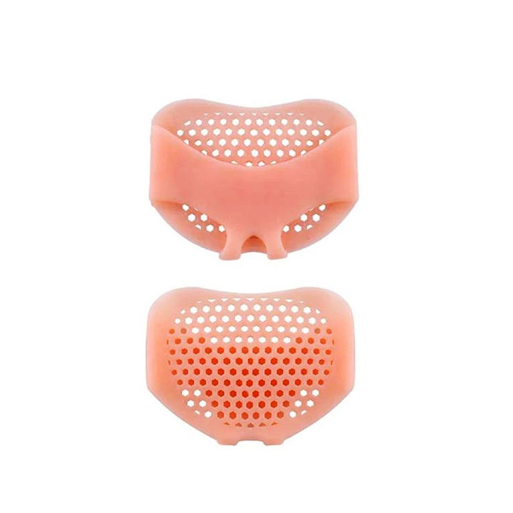 Silicone Padded Forefoot Insoles High Heel Shoes Pad Comfortable Practical Durable Forefoot Cushion Metatarsal Pads Pain Relief Silicone Gel Bunion Protector 1Pair