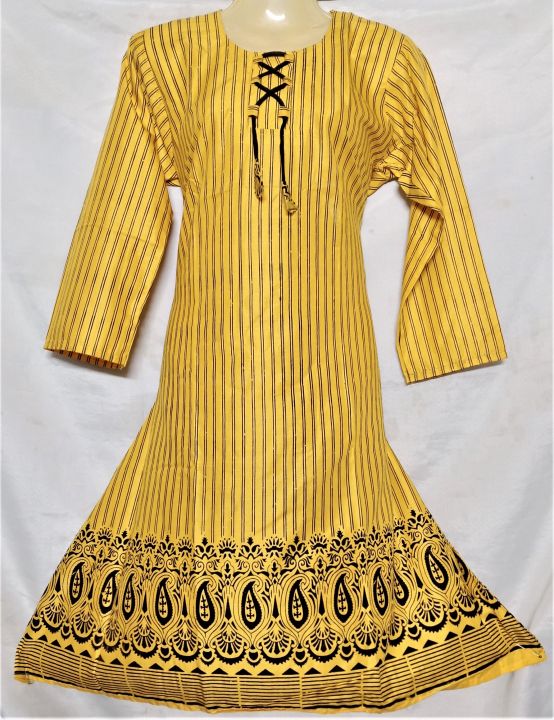 Stylish Design Stitched Kurti For Girls Lelan