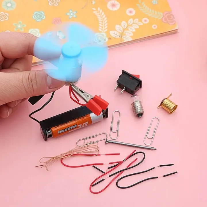 Electric%20Circuit%20Motor%20School%20Set%2012%20Pieces%20Electronic%20Science%20Project%20Kit%20for%20Kids%20Interesting%20Project%20for%20kids,%20dr%20Light%20Control%20Fan%20Circuit%20Science%20Diy%20Kit%20Educational%20(Big)%20-%20Image%202