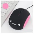 Computer Mouse For Laptop Small Cute Cartoon Girl Mouse USB Creative Wired Silent Mouse For Apple Laptop Mac Notebook 1200Dpi. 