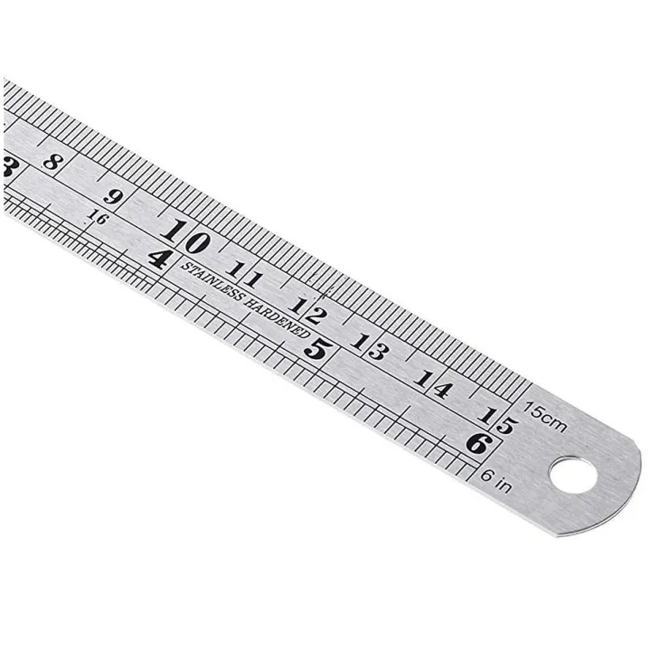 Scale Ruler Stationary Silver Color Ruler Scale for Stationary High Quality Ruler Scale | Daraz.pk