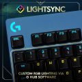 Logi tech G PRO Mechanical Gaming Keyboard - Ultra-Portable Tenkeyless Design, Detachable USB Cable, LIGHTSYNC RGB Backlit Keys, Official League of Legends Edition. 