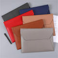 High-quality leather A4 paper file bag Easy to carry Various color Large capacity Portable leather file bag Fashion file bag for Business meetings Office organization Traveling with documents Students. 