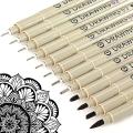 Micro Fineliner Drawing Art Pens Neelde Drawing Manga Pen Brush Art Markers Waterproof Fineliner Sketching Pen Stationery. 