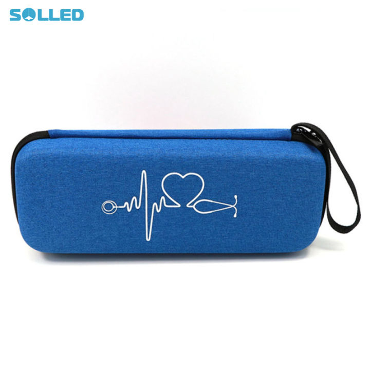 Travel Carrying Case Portable Stethoscope Storage Box Mesh Bag Compatible For Littmann Cardiology Iii Stethoscope