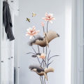 Beautiful Flowers Wall Sticker Easy to Paste 3D Wall Stickers Self Adhesive Wall Stickers Wall Sticker for Living Room Drawing Room Waterproof Wall Stickers. 