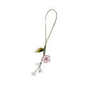 Creative Tulip Flower Leaves Mobile Phone Straps Bag Camera Charms Cute Keychain. 