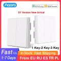 Aqara D1 Smart ZigBee Wireless Wall Switch Zero Line Fire Wire Switch With/NO Neutral Smart Home Light Control switch for Mijia. 