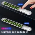 Magnetic Number Stickers for Cars Easy Install Glowing Magnetic Phone Number Plate for Car Park Temporary Parking Number Card with Stickers Buyers' Choice Temporary Parking Number Plate. 