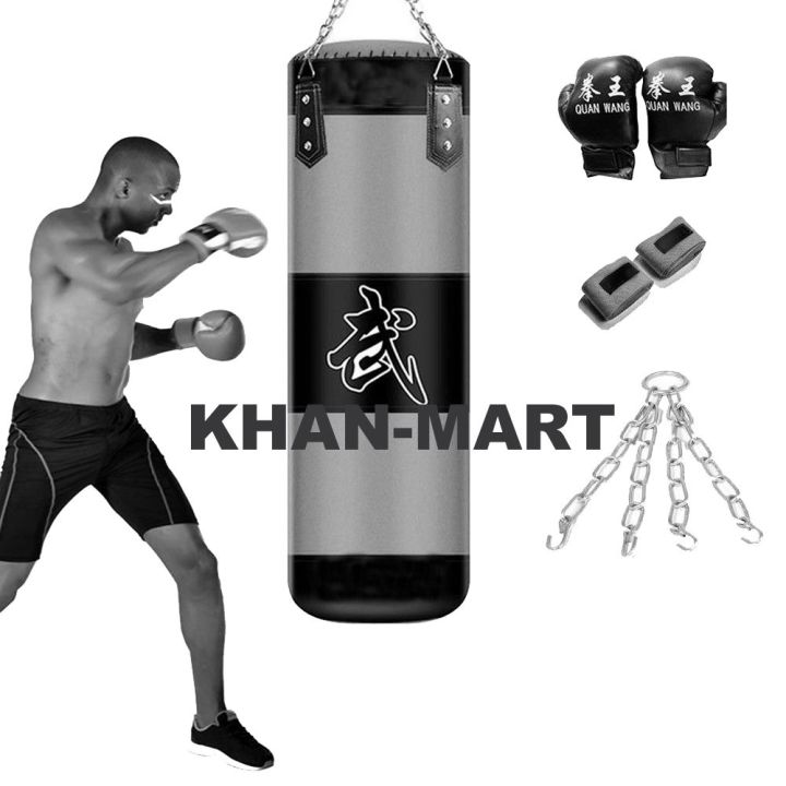 Boxing%20Bag%20with%20chain%20Boxing%20Gloves%20and%20Hand%20bandages%20Wraps%20Boxing%20Kit%20Full%20Set%20Punching%20Bag%20for%20Men%20Girls%20Adults%20Length%203%20feet%20and%204%20Feet%20-%20Image%203