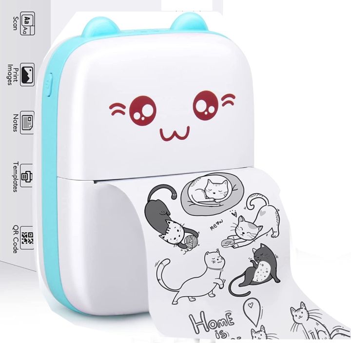 Mini Printer Cat For Mobile Bluetooth Portable Photo Printing