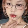 Japanese Harajuku Style Vintage Elegant Gold Wire Narrow Glasses Premium Feel Light Luxury Anti Blue Light Radiation Thin Frame. 